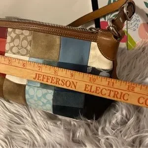 Coach | Bags | Coach Patchwork Signature Colorful Shoulder Or